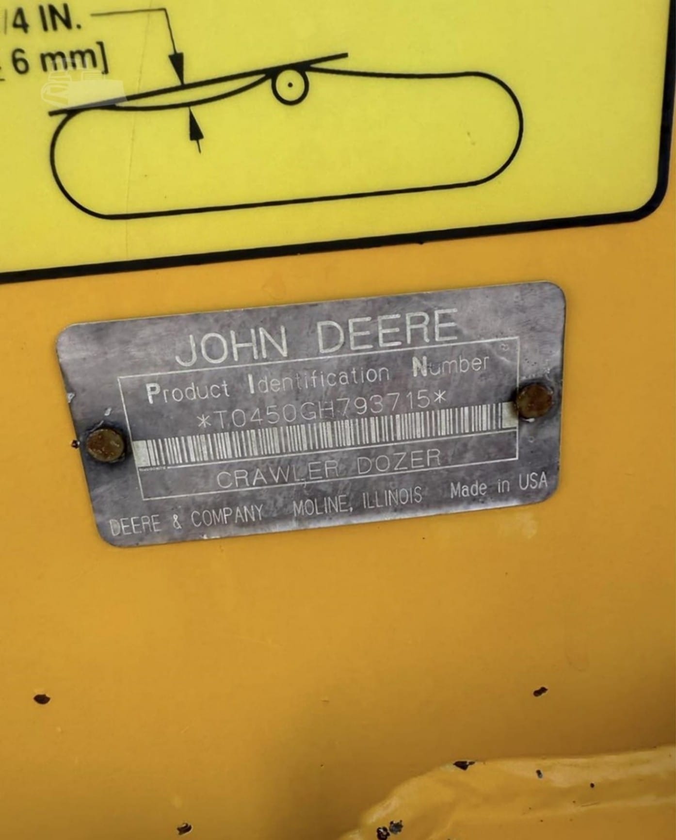 1993 John Deere 450G LT Dozers for sale in Old Forge, PA - listing photo 8 of 8
