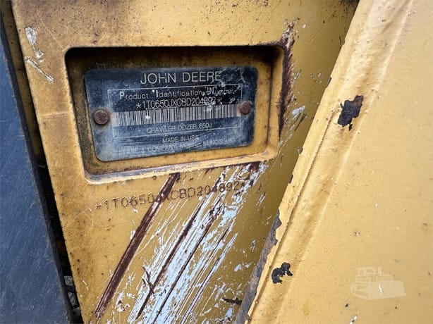 2011 John Deere 650J XLT Dozers for sale in Atlasburg, PA - listing photo 6 of 6