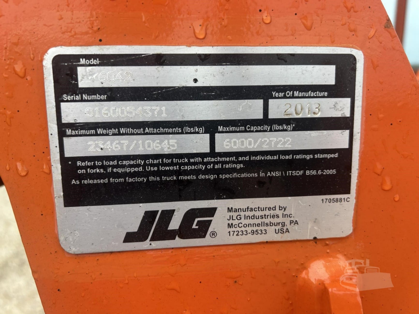 2013 JLG 6042 Telehandlers Forklifts for sale in Manchester, IA - listing photo 60 of 95