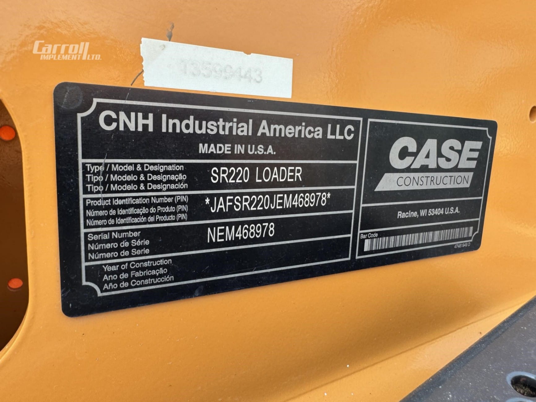 2014 CASE SR220 Skid Steer Loaders for sale in Lu Verne, IA - listing photo 21 of 21