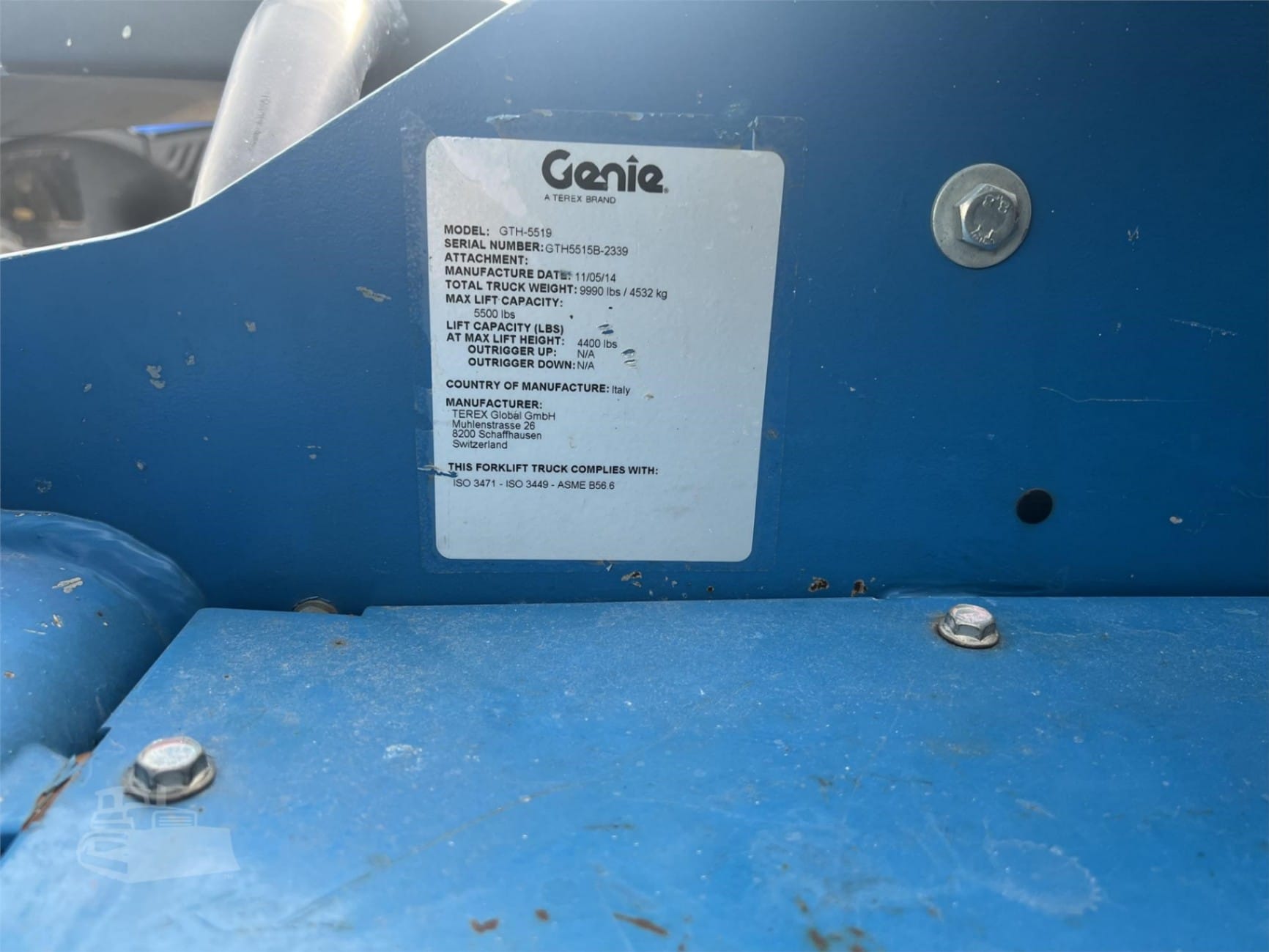 2015 Genie genie-gth-5519 Telehandlers Forklifts for sale in David City, NE - listing photo 8 of 8