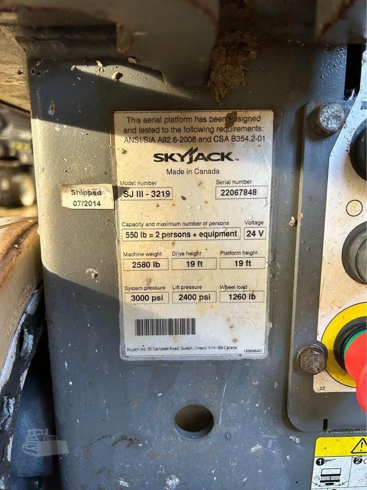 2015 Skyjack skyjack-sj3219 Scissor Lift Electric for sale in Mount Ayr, IA - listing photo 4 of 6