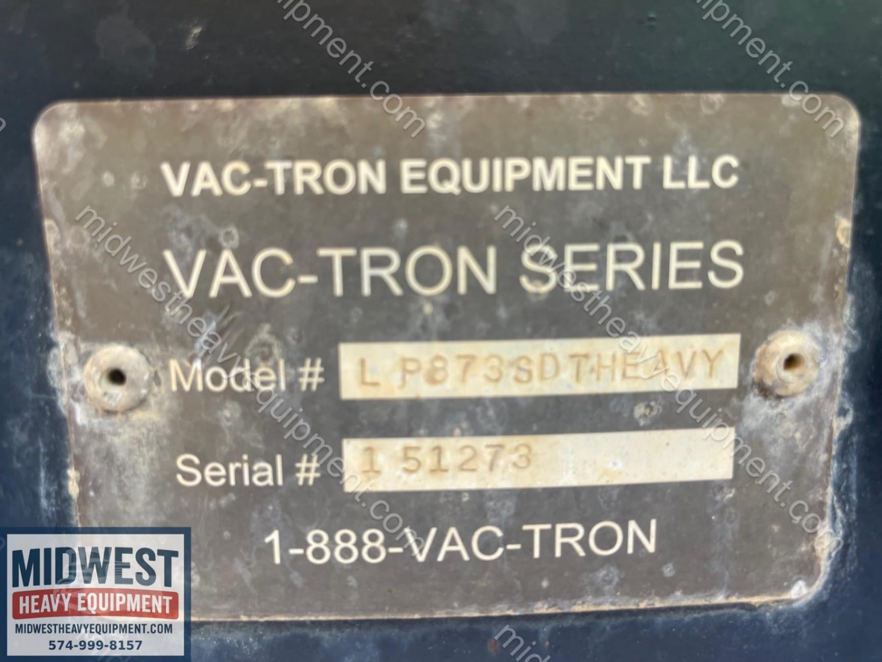 2015 Vermeer LP873SDT Vacuum Excavator Trailer Skid for sale in South Bend, IN - listing photo 8 of 8