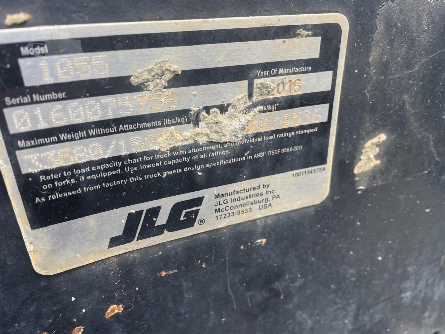 2016 JLG G10-55A Telehandlers Forklifts for sale in Clay City, IL - listing photo 8 of 8