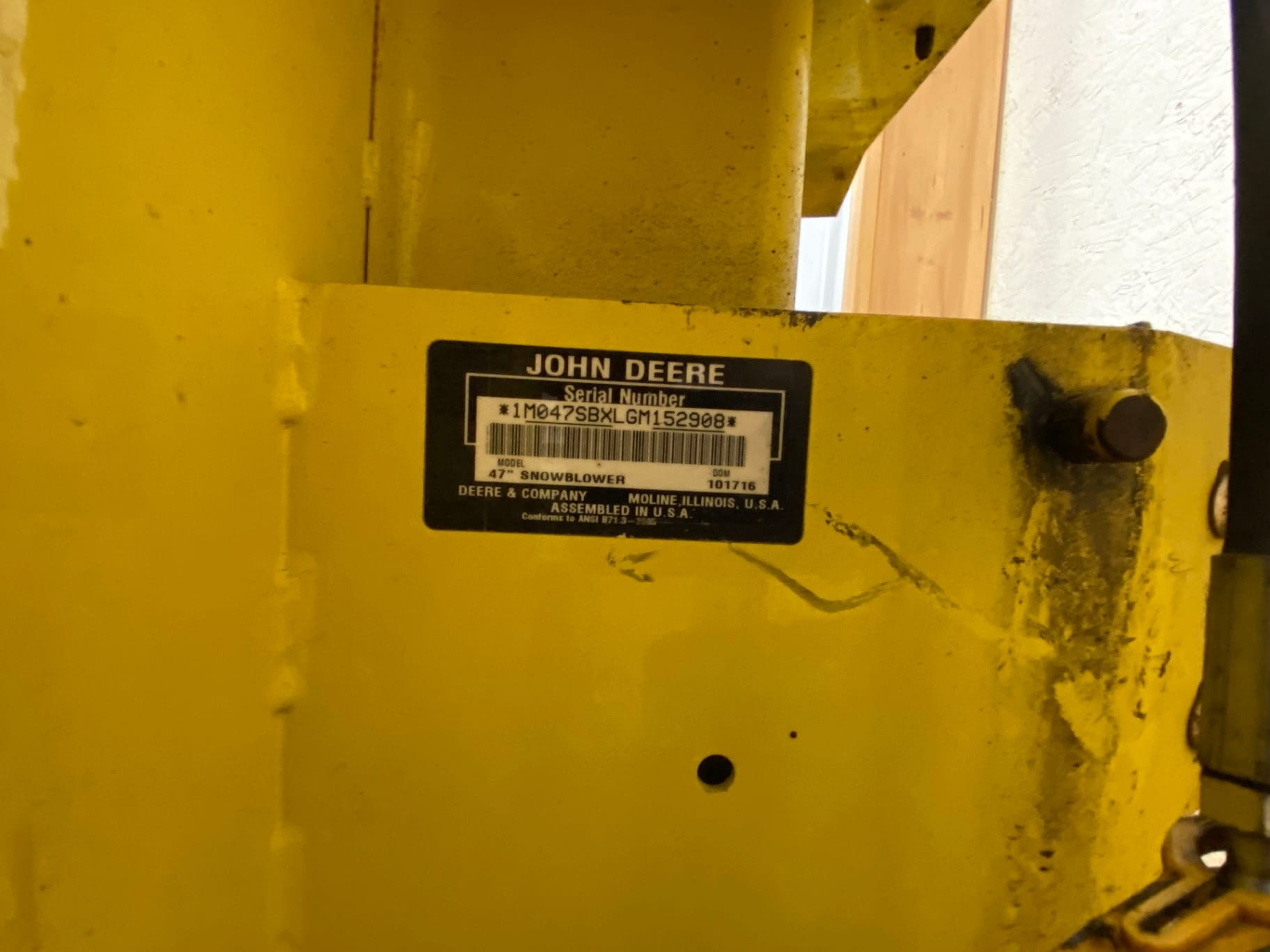 2016 John Deere Unspecified Snow Blower Attachment for sale in Lutsen, MN - listing photo 3 of 3