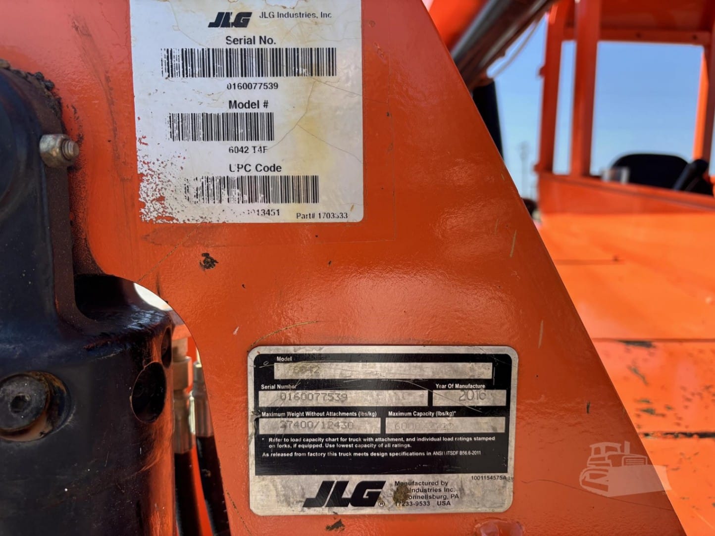 2016 SkyTrak (JLG) skytrak-jlg-6042 Telehandler Telescopic Forklift for sale in Mounds, OK - listing photo 5 of 7