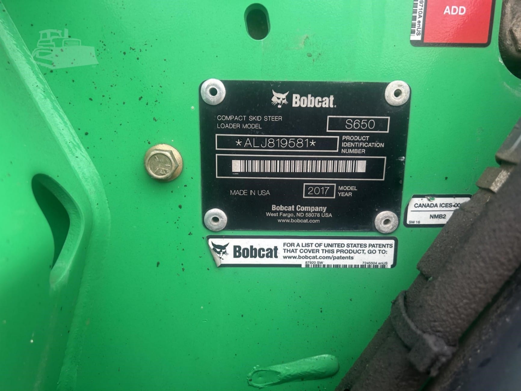 2017 Bobcat S650 Skid Steer Loaders for sale in Manchester, IA - listing photo 14 of 67