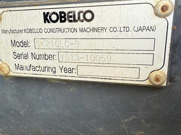 2017 Kobelco SK210 LC-9 Excavators for sale in City, IL - listing photo 5 of 8