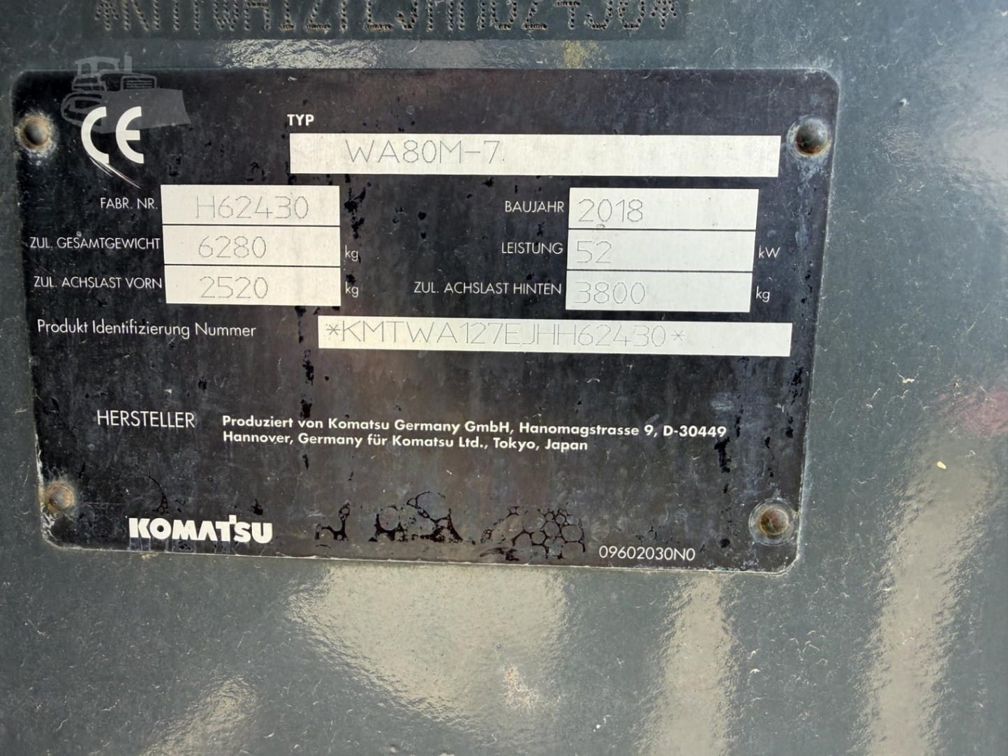 2018 Komatsu WA80M-7 Wheel Loaders for sale in Rochester, NY - listing photo 6 of 10