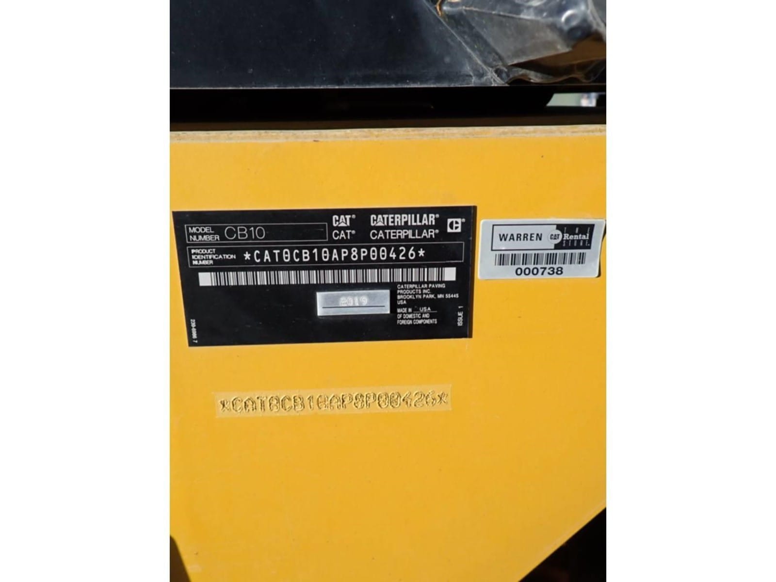 2019 Caterpillar CB10 Asphalt Rollers for sale in Odessa, TX - listing photo 5 of 6