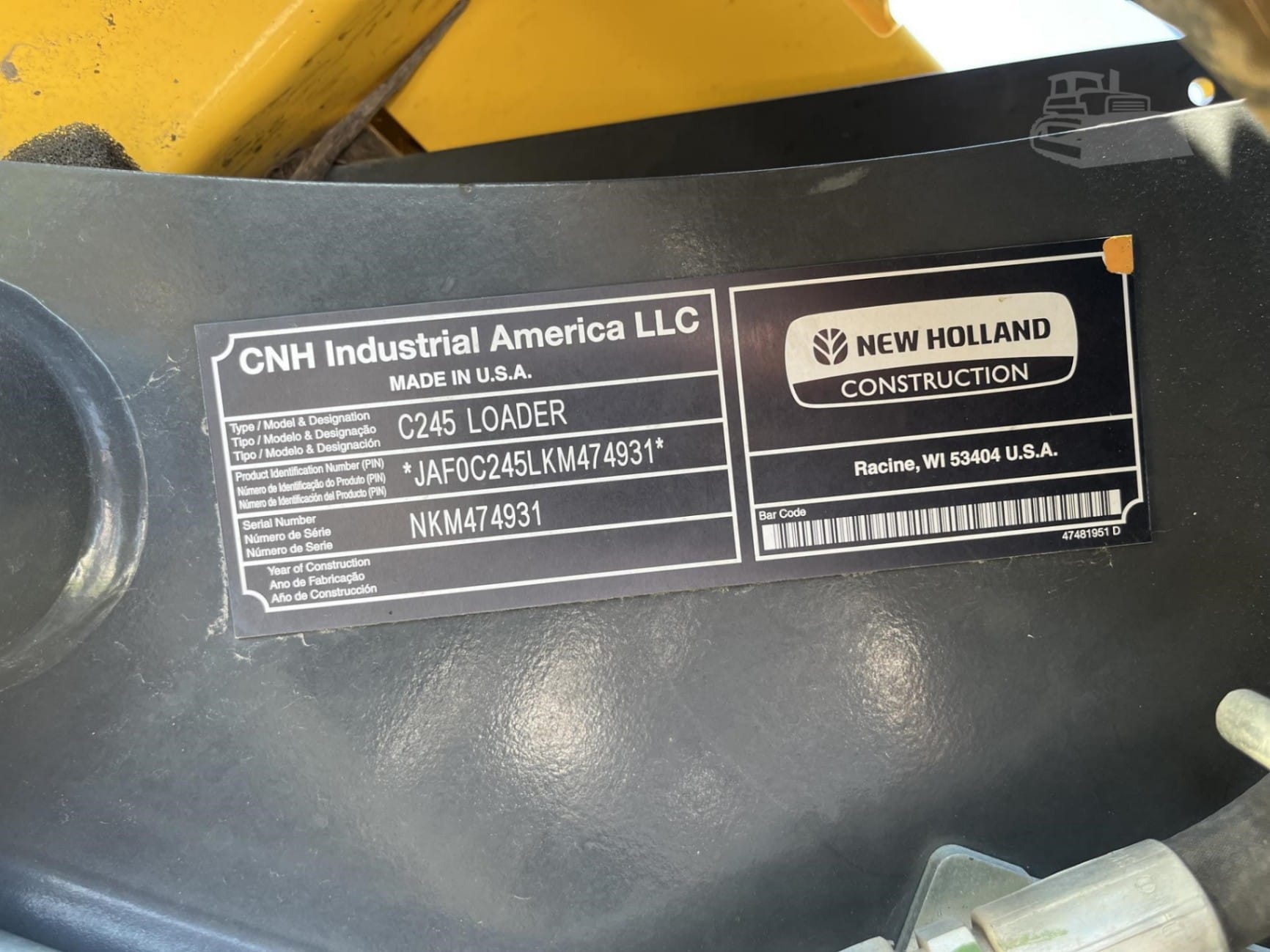 2019 New Holland C245 Track Loaders for sale in Beatrice, NE - listing photo 7 of 7