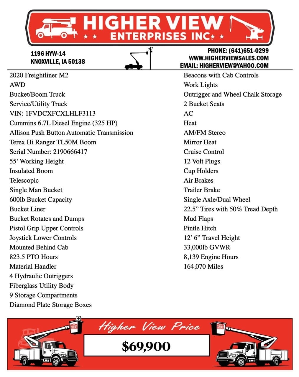 2019 Terex TL50M Service Mechanics Truck Crane for sale in Knoxville, IA - listing photo 40 of 49