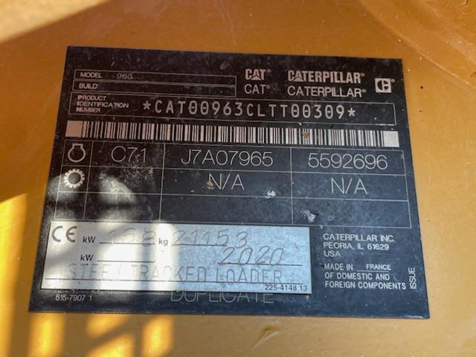 2020 Caterpillar 963 Track Loaders for sale in Grand Prairie, TX - listing photo 7 of 7