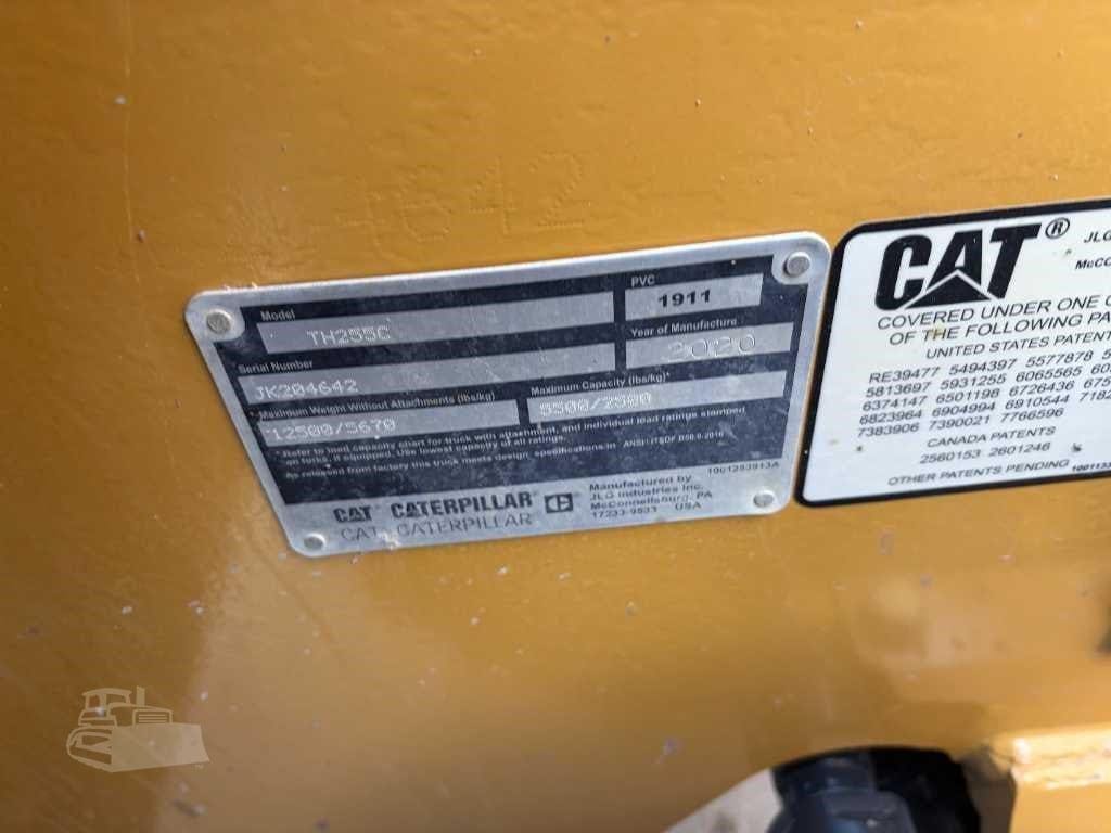 2020 Caterpillar TH255C Telehandler (Telescopic Forklift) for Sale | Ex-Rental Fleet | 711 Hrs - View 16