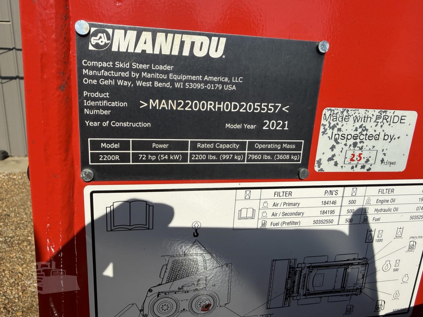 2021 Manitou 2200R Skid Steer Loaders for sale in Hull, IA - listing photo 11 of 11