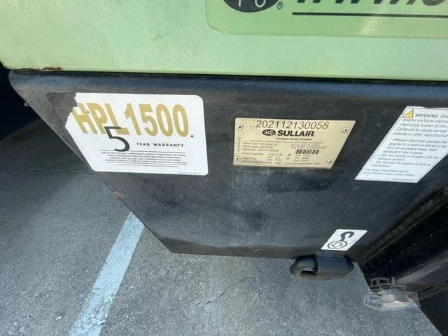 2021 Sullair 900/1150CXHDTQ-CA3 Air Compressor (Towable) for Sale | Ex-Rental Fleet | 1437 Hrs - View 6