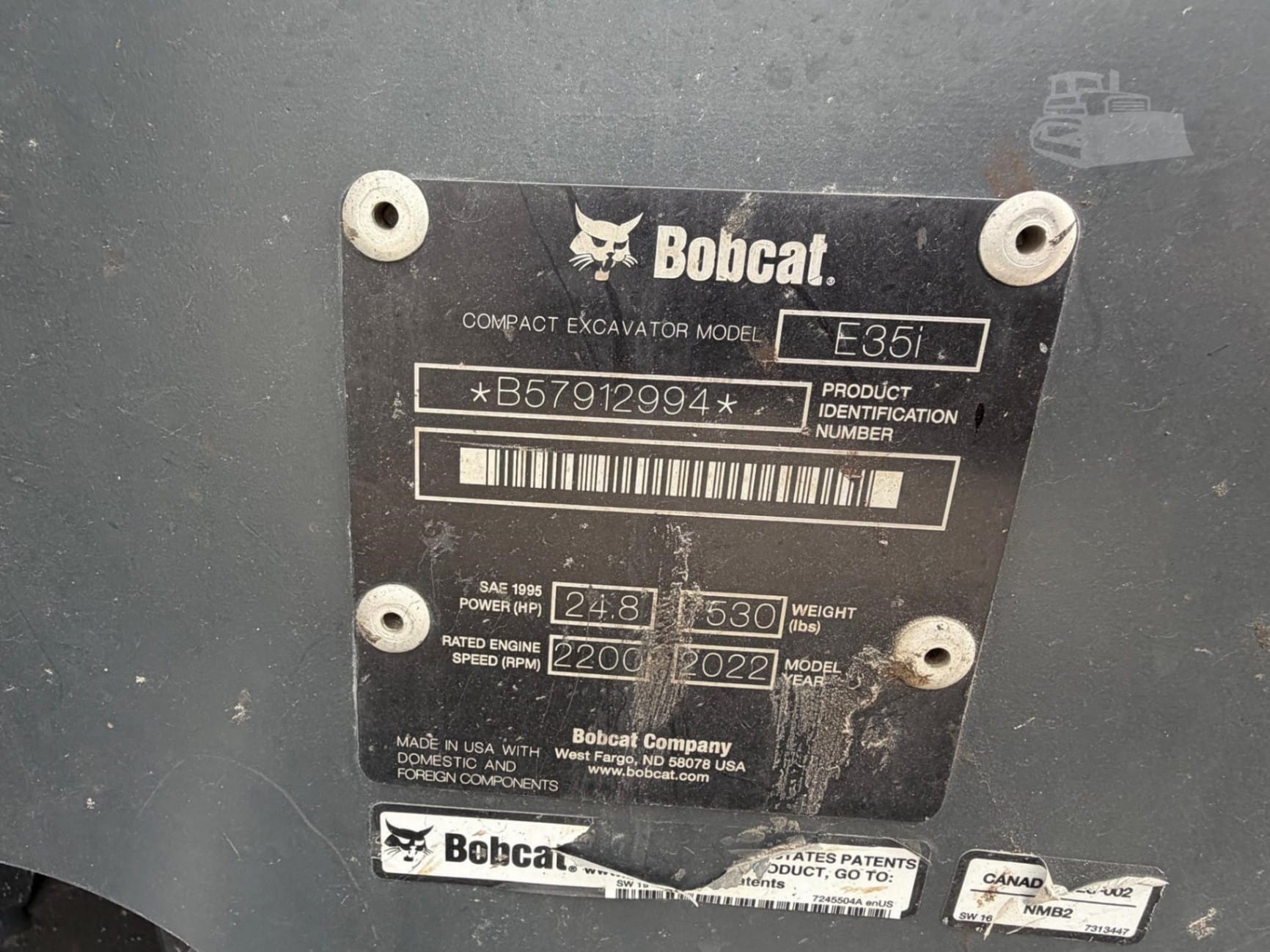 2022 Bobcat E35R2 Excavators for sale in Bancroft, IA - listing photo 6 of 8