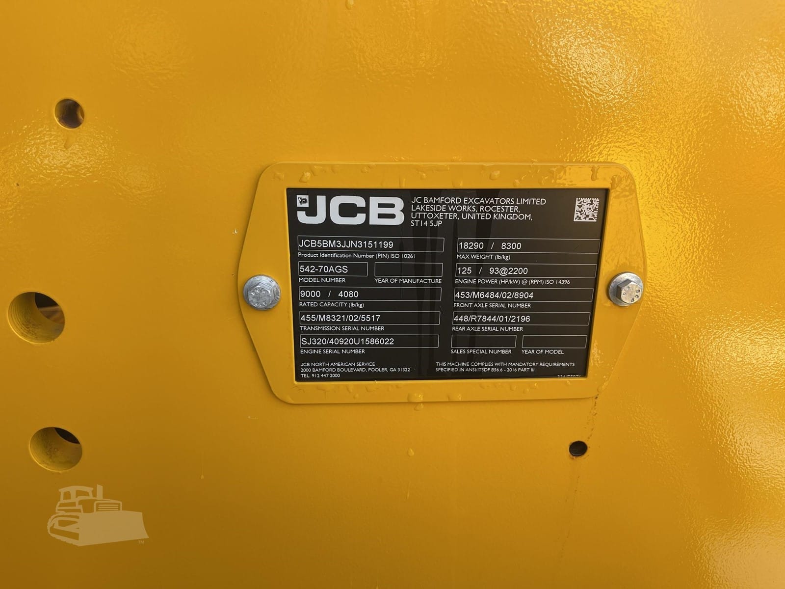 2023 JCB 542-70 AGRI SUPER Telehandlers Forklifts for sale in Norfolk, NE - listing photo 6 of 6