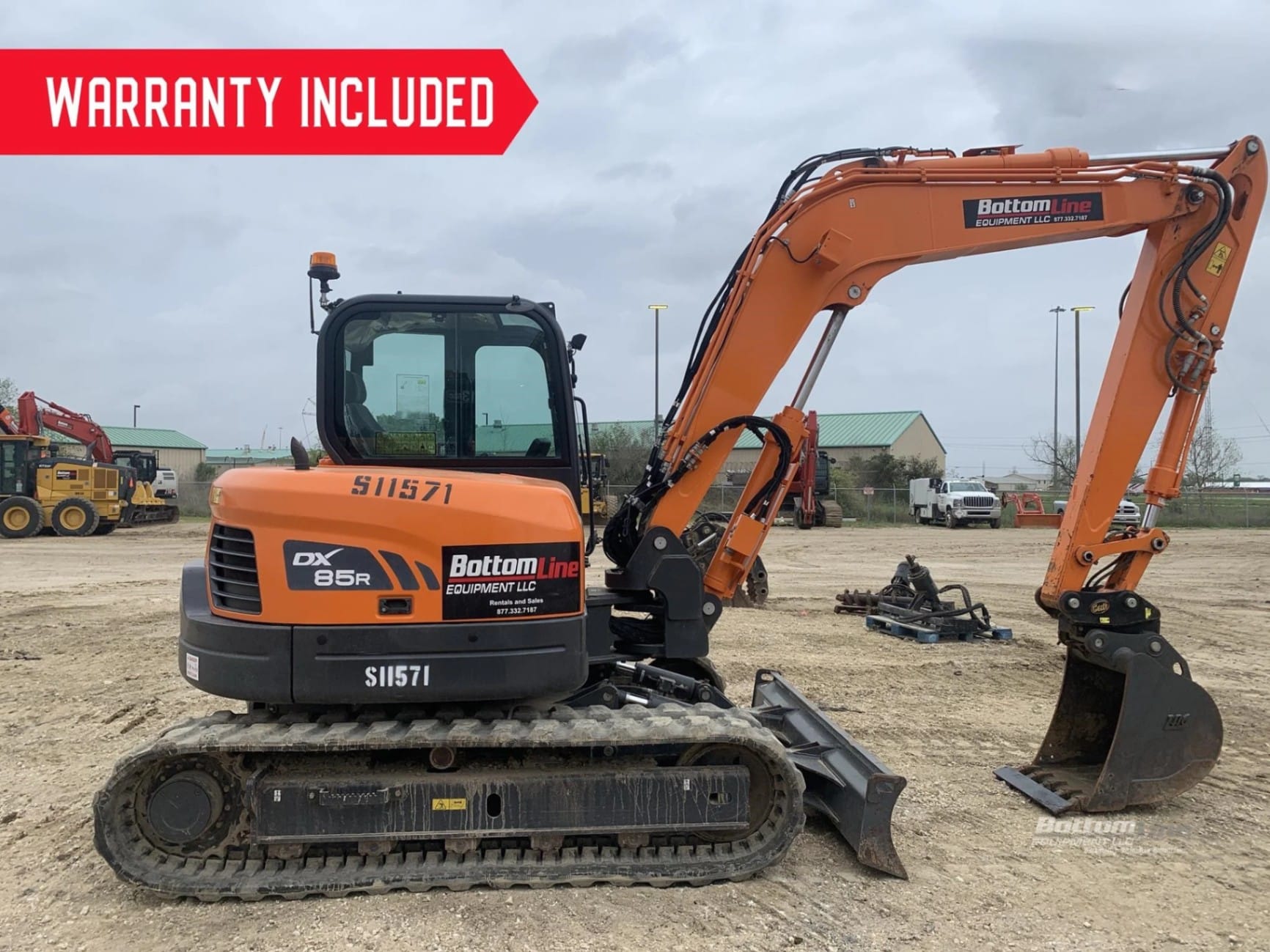 2022 Doosan DX85R-3 Excavator | Beaumont, TX - View 4