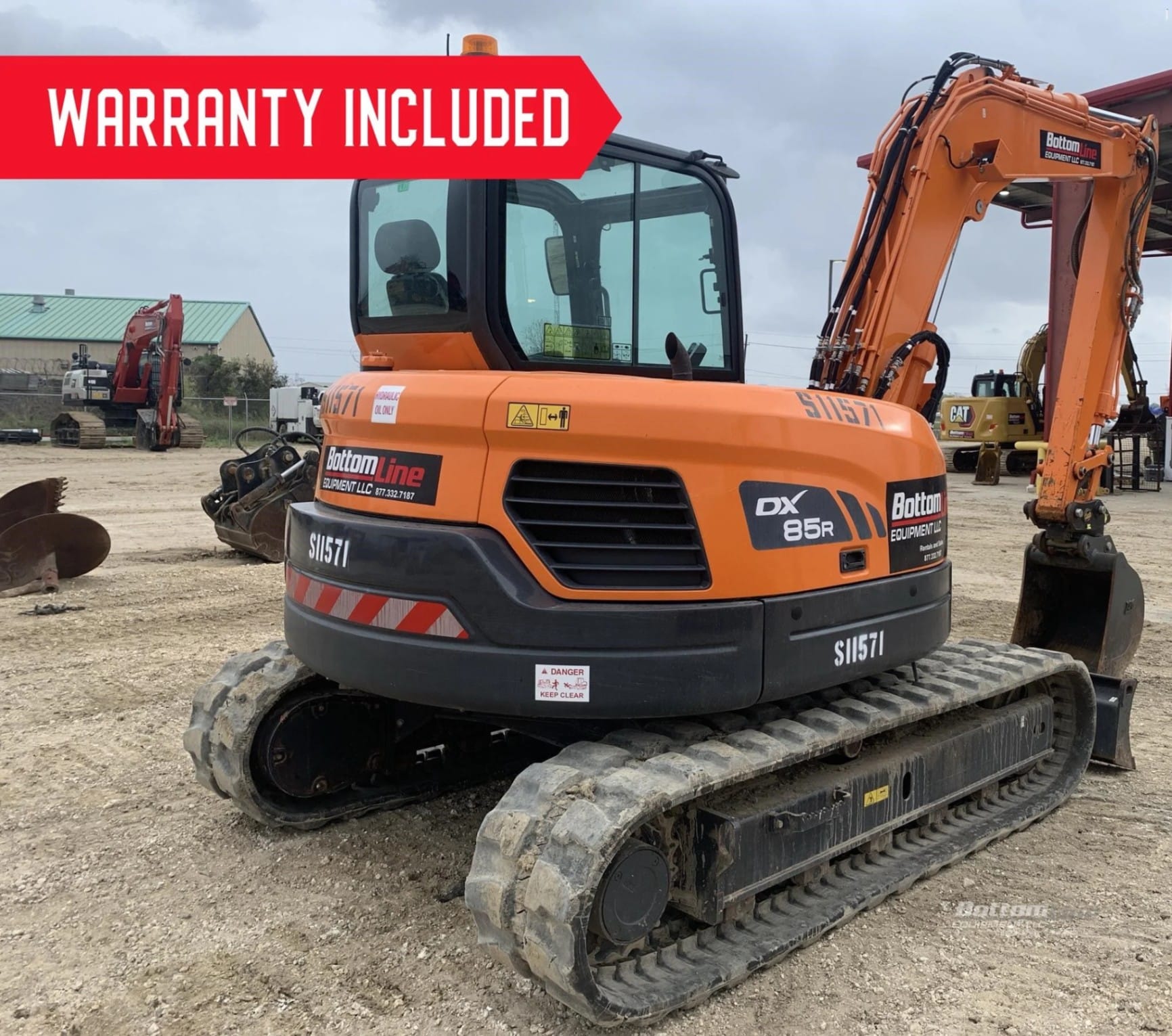 2022 Doosan DX85R-3 Excavator | Beaumont, TX - View 2